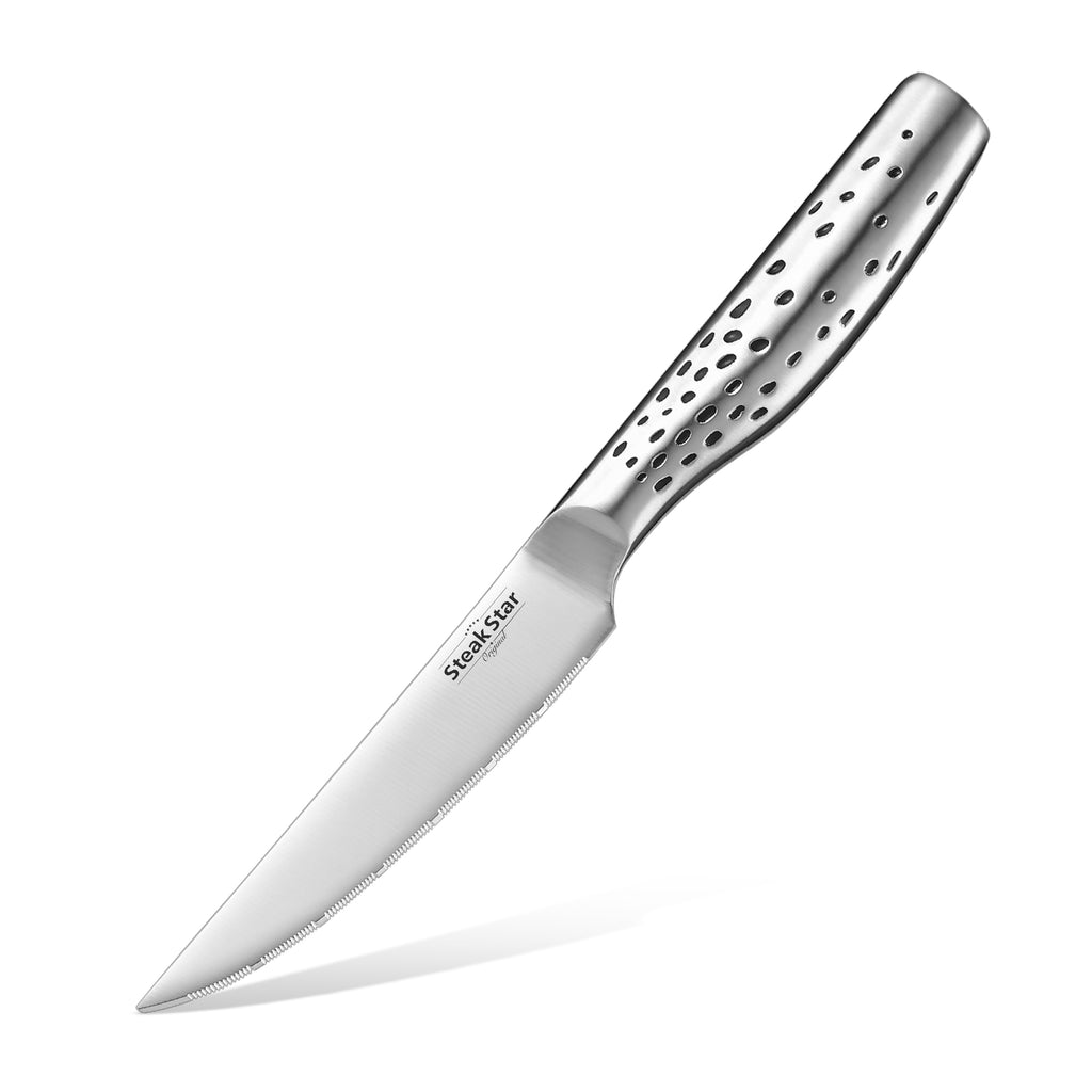 Stainless Steel Hollow Origin Handle Steak Knife