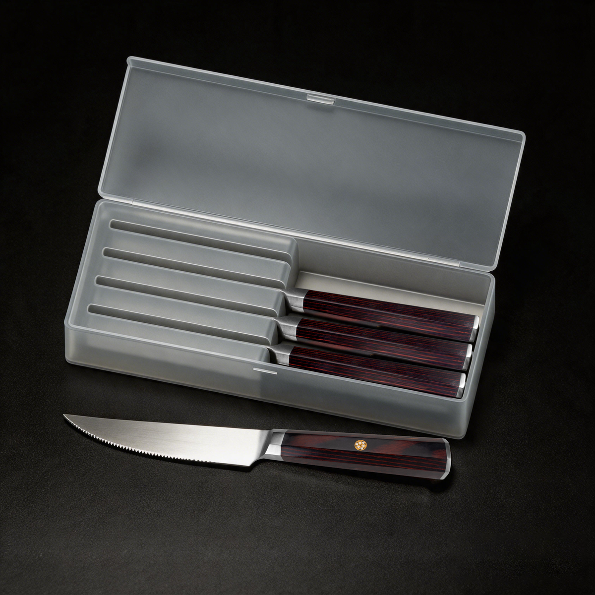 Barcelona Pakkawood Handle Steak Knife - Sprint Brown