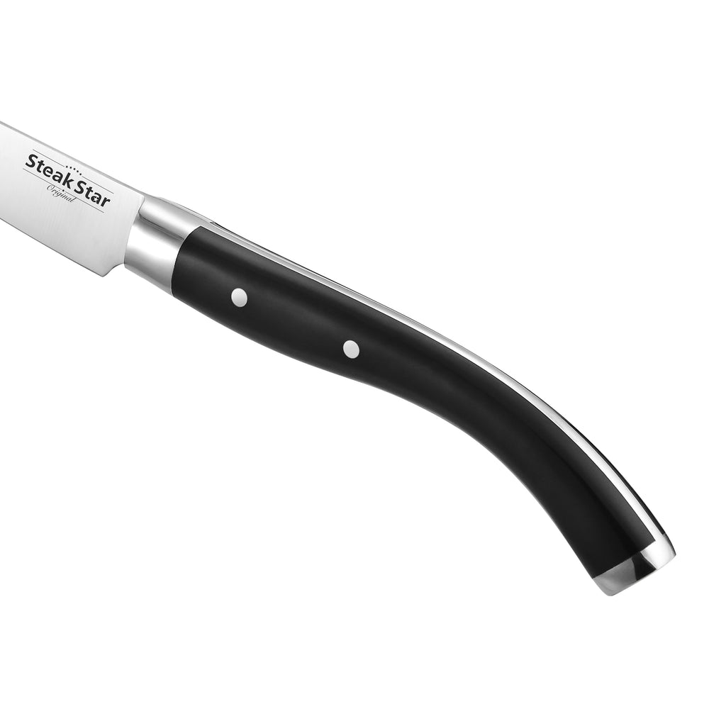 Bolster Plastic Handle Curve Steak Knife