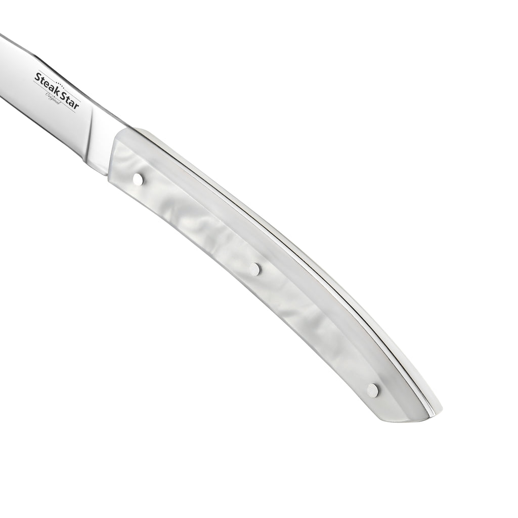 Acrylic and Resin Handle Marbling Steak Collection