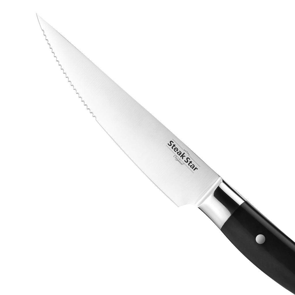 Bolster Plastic Handle Curve Steak Knife