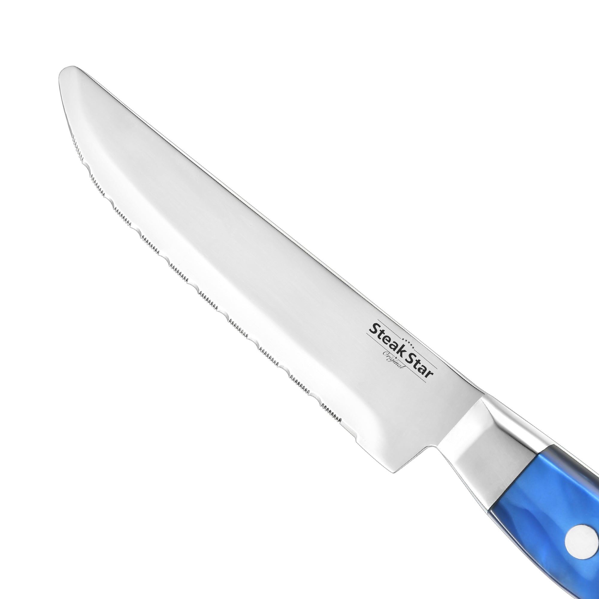 Acrylic and Resin Handle Marbling Steak Collection