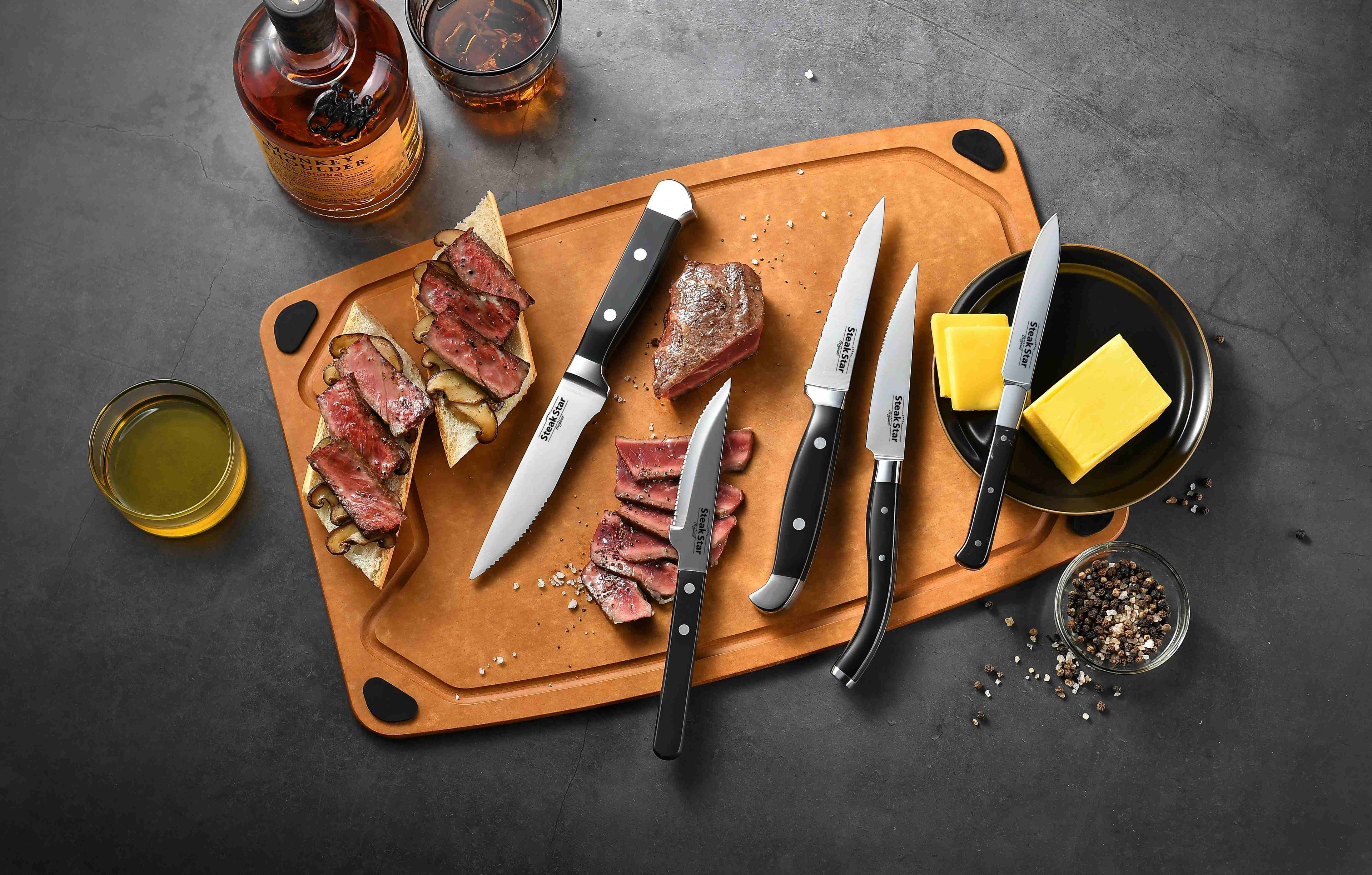 Bolster Plastic Handle Noir Steak Collection